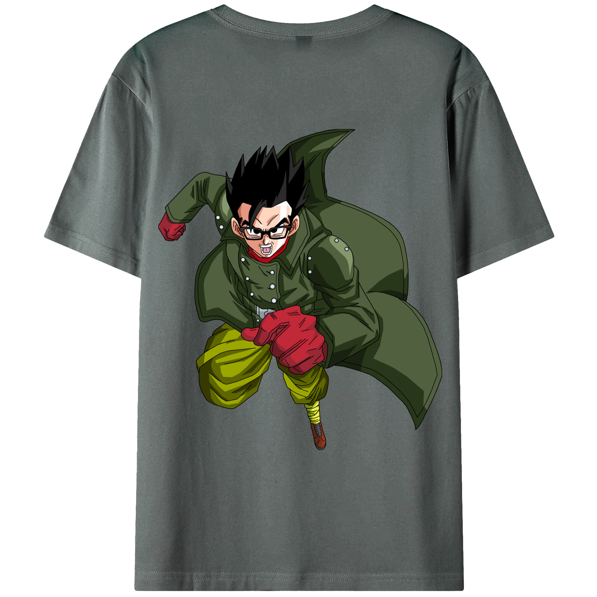 （画像用） ドラゴンボール 孫 悟飯（そんごはん）DRAGON BALL Son Gohan 綿100％ メンズ半袖Tシャツ（バックプリント） 通気性